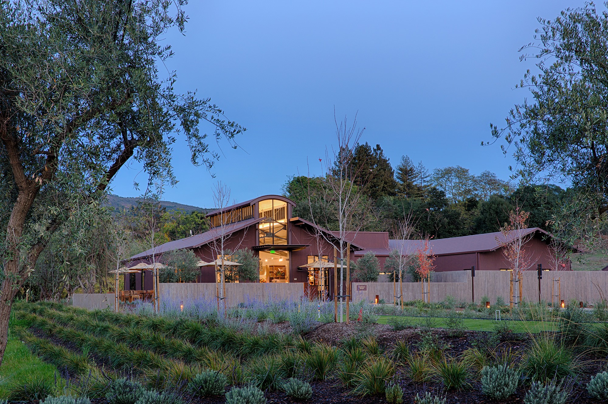 Custom metal building winery in Oakville