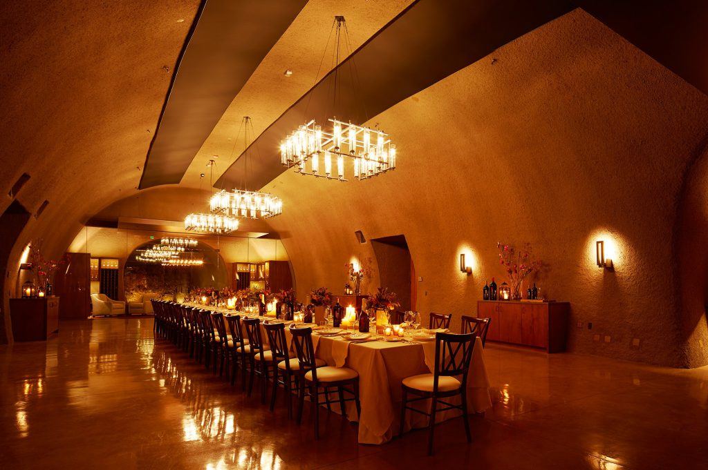 Inside main dining area at B Cellars Oakville