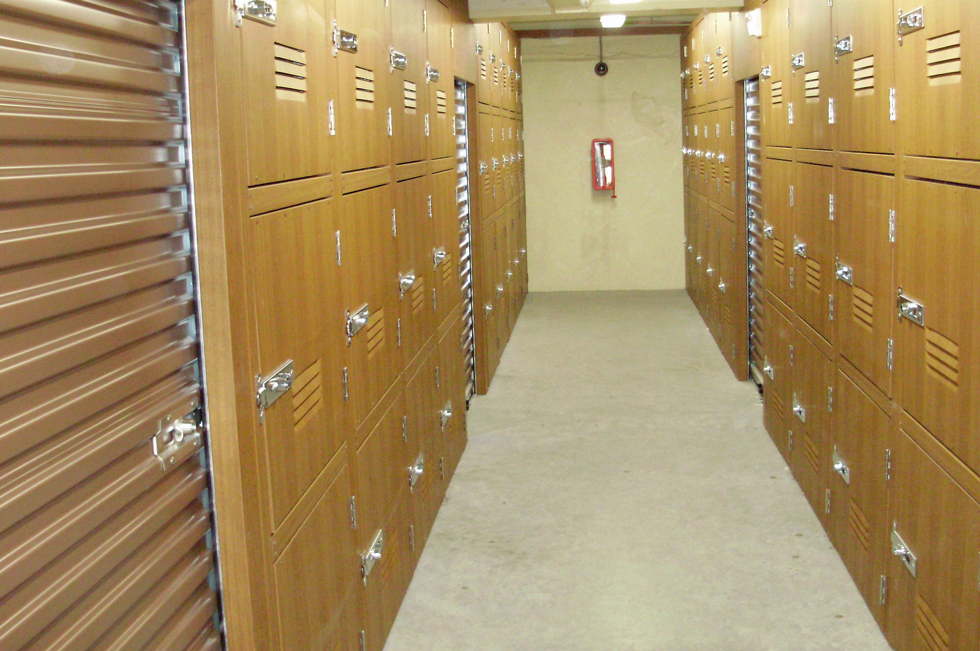 Storage rooms at Rose City Storage and Wine Vaults