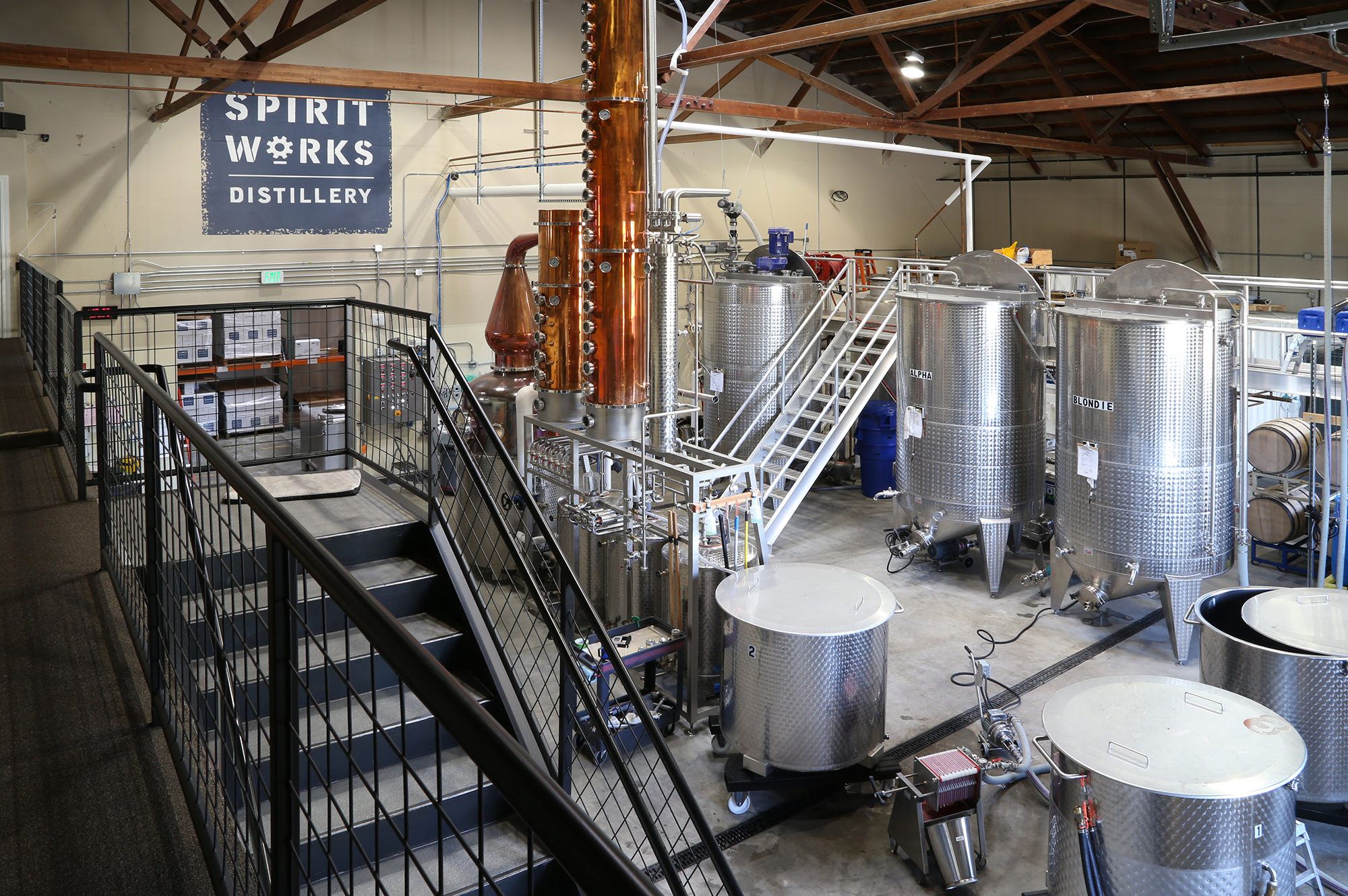 Spirit Works Distillery in the Barlow