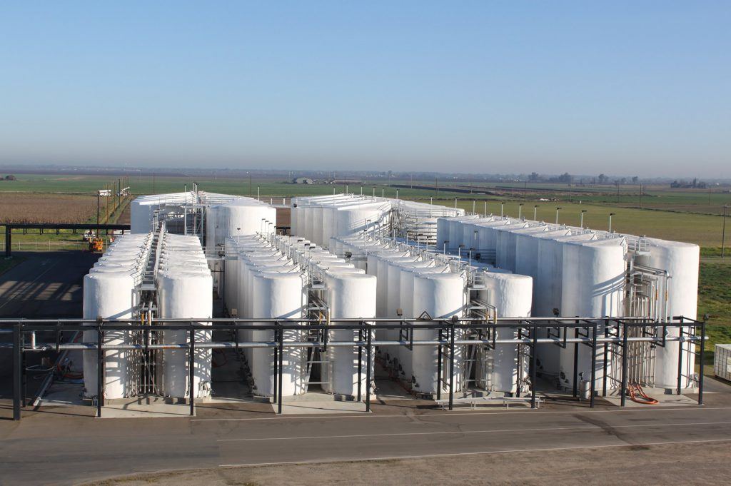 Maturation tanks at Sutter Home Winery Lodi