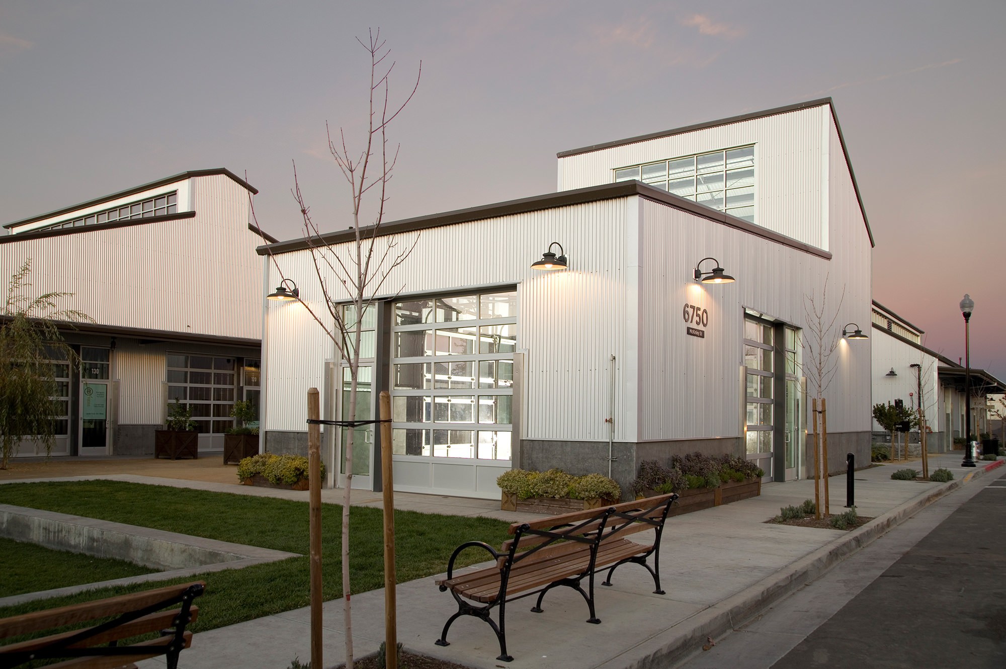 New all-metal buildings at The Barlow in Sebastopol