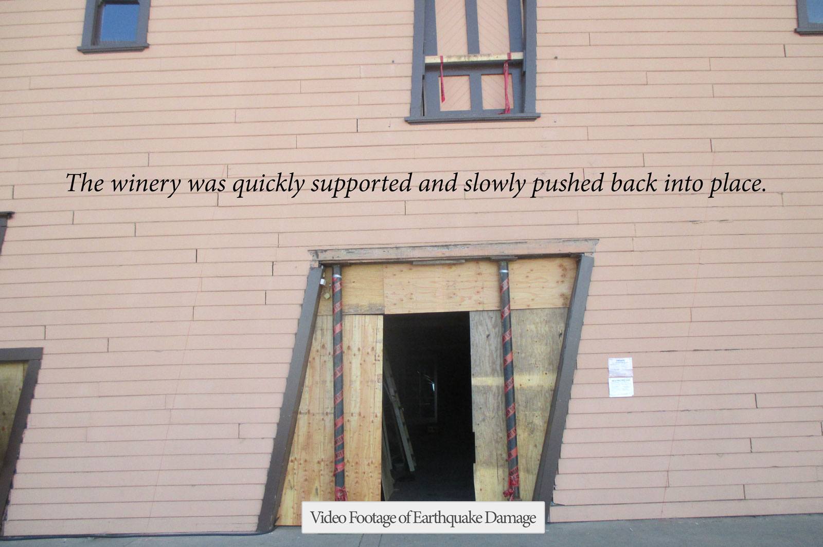 winery construction following earthquake damage of Trefethen Family Estates completed by FDC in Sonoma County