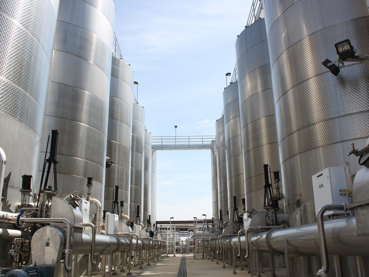 Wine tanks at Sutter Home Winery