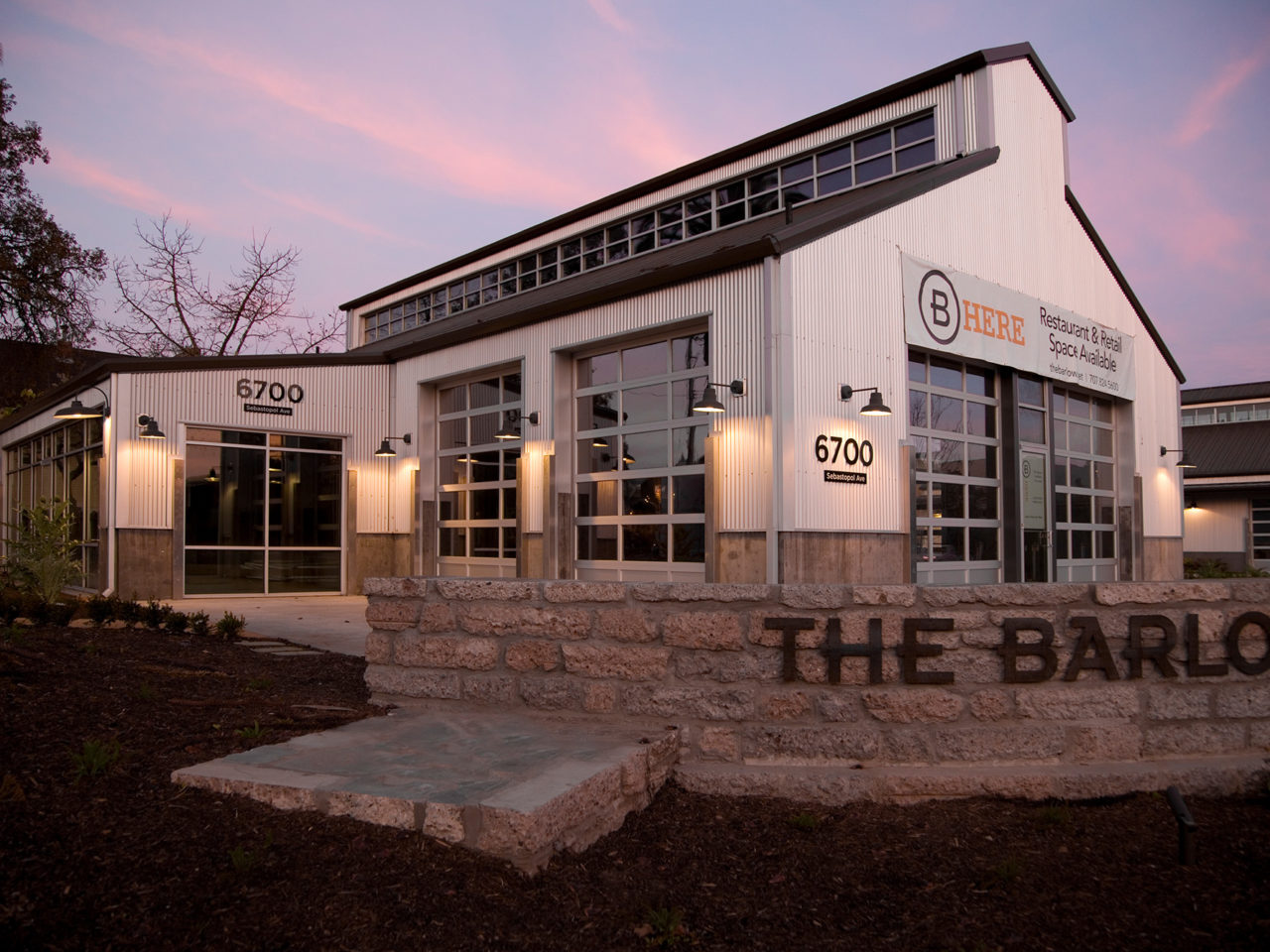 the barlow, a pre-engineered metal building, constructed by FDC in Sebastopol