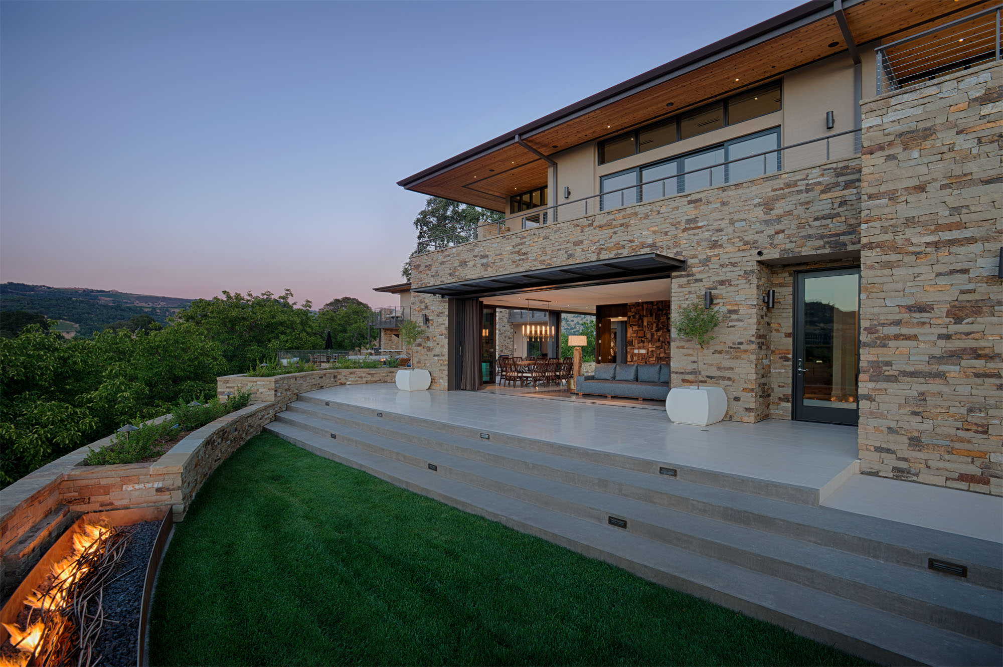 Oakville hillside residence