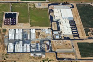 Ariel Shot of Trinchero Family Winery constructed in Northern California