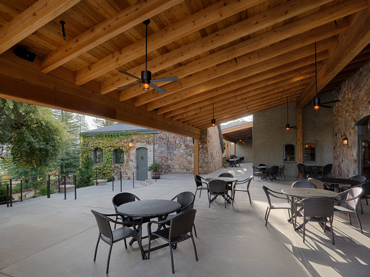 Virginia Dare Winery patio constructed by FDC in Geyserville, CA