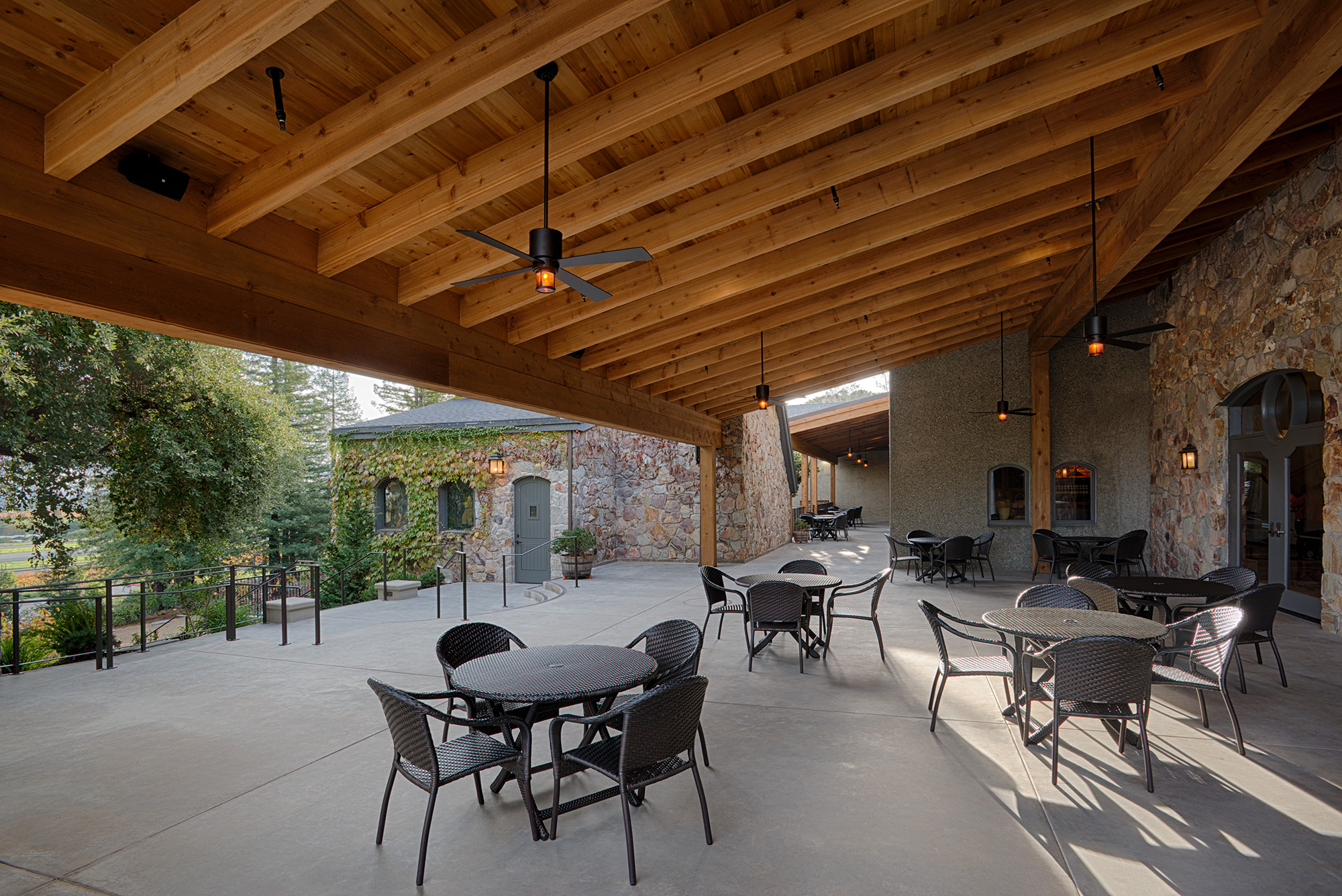 Virginia Dare Winery patio constructed by FDC in Geyserville, CA