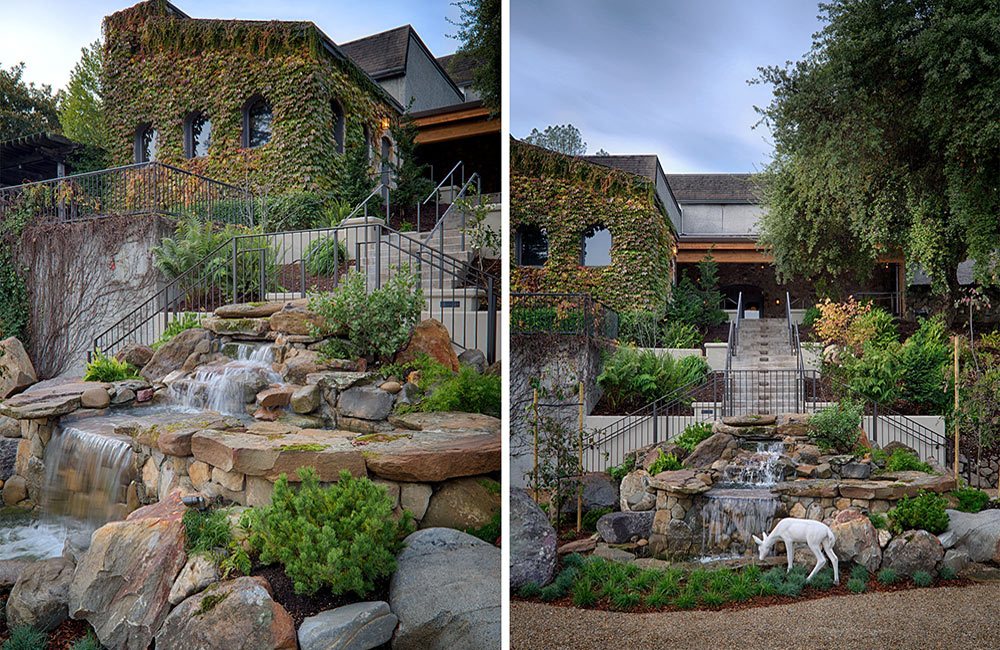 Water Feature at Virginia Dare Winery