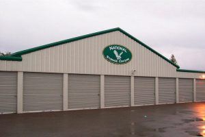 pre-engineered metal building used at a storage facility