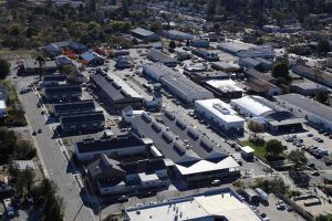 pre-engineered metal buildings used to create a shopping center