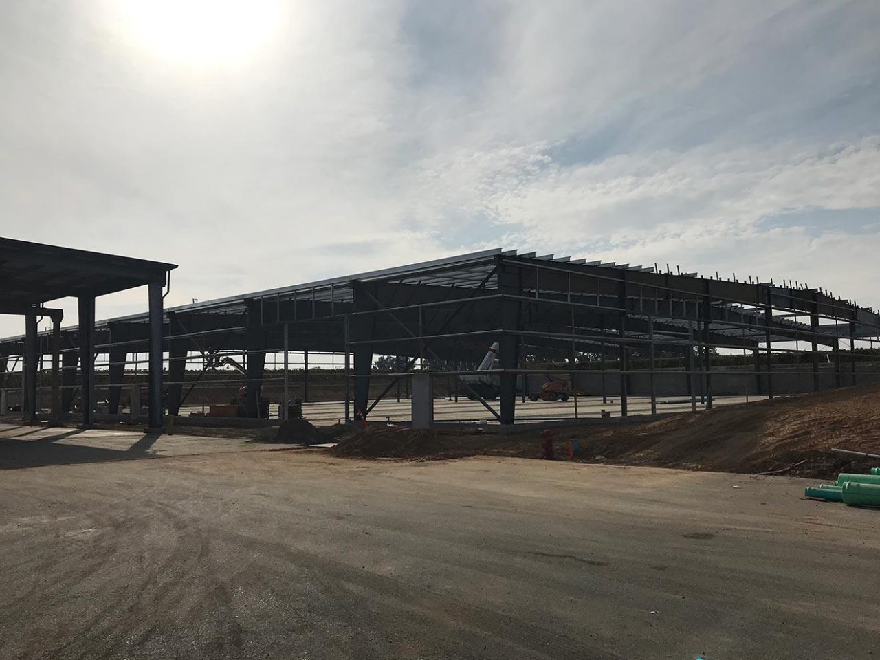 NIWP Barrel Building construction site completed by FDC in Sonoma County