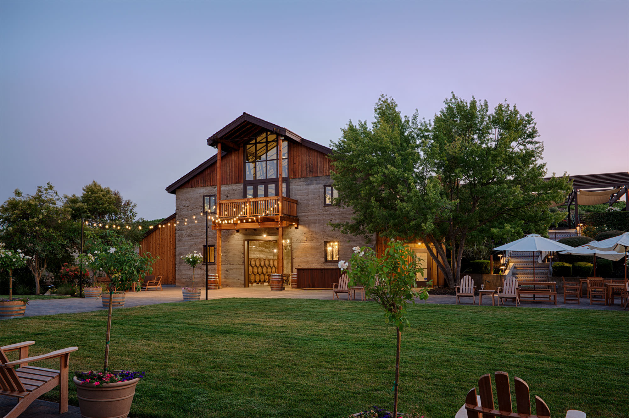 Exterior of Murietta's Well Winery in Livermore CA completed by FDC in Sonoma County